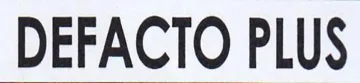 DEFACTO PLUS trademark logo