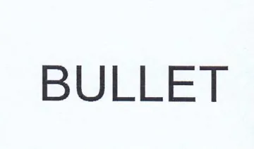 BULLET trademark logo