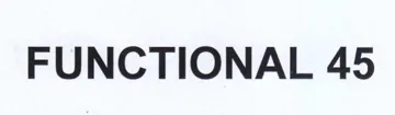 FUNCTIONAL 45 trademark logo