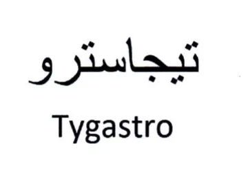Tygastro تيجاسترو trademark logo