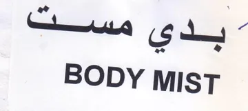 BODY MIST بدي مست trademark logo