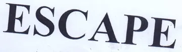 ESCAPE trademark logo