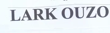 LARK OUZO trademark logo