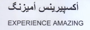EXPERIENCE AMAZING أكسبيرينس أميزنق trademark logo