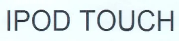 IPOD TOUCH trademark logo