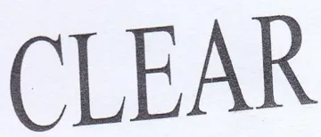 CLEAR trademark logo