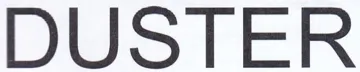 DUSTER trademark logo
