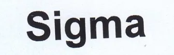 Sigma trademark logo