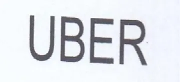 UBER trademark logo