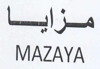 Meat jaa MAZAYA trademark logo