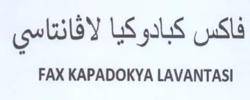 FAX KAPADOKYA LAVANTASI trademark logo