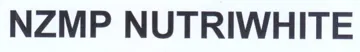 NZMP NUTRIWHITE trademark logo