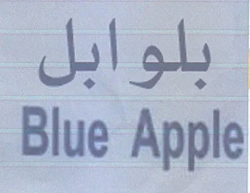 Jel gb Blue Apple trademark logo