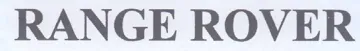 RANGE ROVER trademark logo