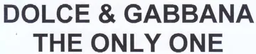 DOLCE & GABBANA THE ONLY ONE trademark logo
