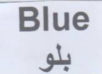 Blue بلو trademark logo