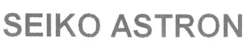 SEIKO ASTRON trademark logo