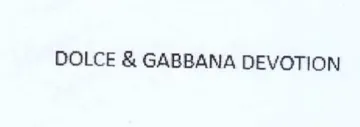 DOLCE & GABBANA DEVOTION trademark logo
