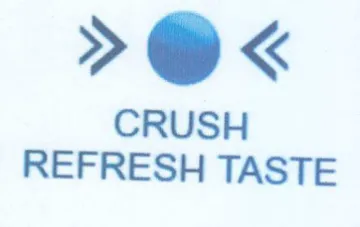 CRUSH REFRESH TASTE trademark logo