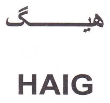 Ss HAIG trademark logo