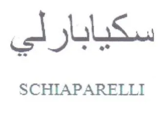SCHIAPARELLI سكيابارلي trademark logo