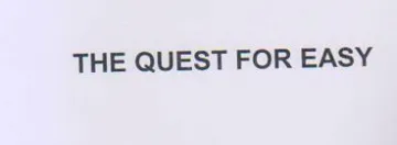 THE QUEST FOR EASY trademark logo