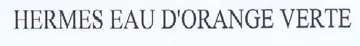 HERMES EAU D'ORANGE VERTE trademark logo