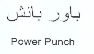 Power Punch باور بانش trademark logo