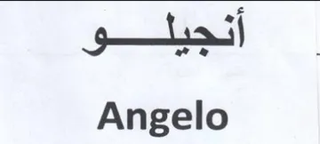 Angelo أنجيلو trademark logo
