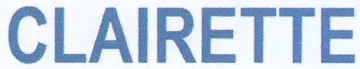 CLAIRETTE trademark logo