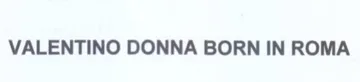 VALENTINO DONNA BORN IN ROMA trademark logo