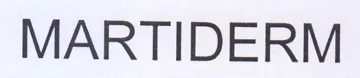 MARTIDERM trademark logo