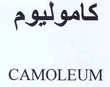 a gl gals CAMOLEUM trademark logo
