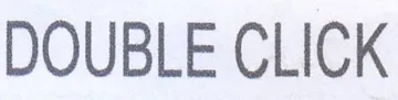 DOUBLE CLICK trademark logo