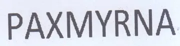 PAXMYRNA trademark logo