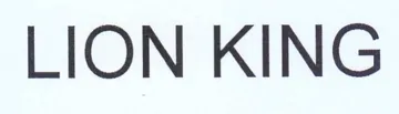LION KING trademark logo