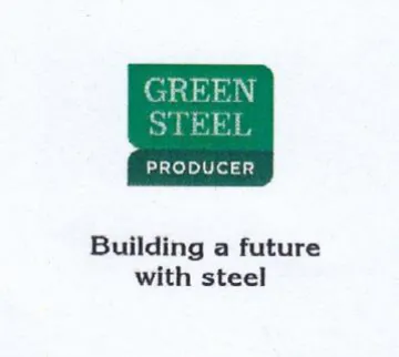 GREEN STEEI PRODUCER Building a future wi trademark logo