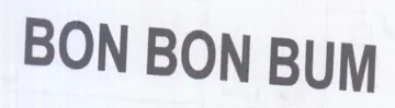 BON BON BUM trademark logo