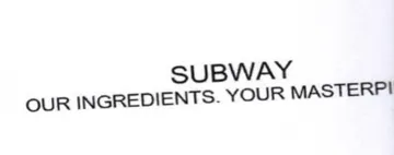 SUBWAY OUR INGREDIENTS. YOUR MASTERPI trademark logo
