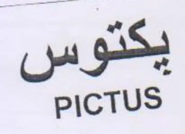 PICTUS يكتوس trademark logo