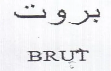 BRUT trademark logo