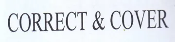 CORRECT & COVER trademark logo