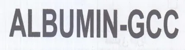ALBUMIN-GCC trademark logo