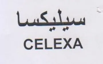CELEXA سيليكسا trademark logo