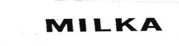 MILKA trademark logo