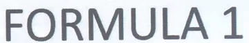 FORMULA 1 trademark logo