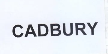 CADBURY trademark logo