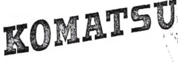KOMATSU trademark logo