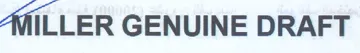 AMiLLER GENUINE DRAFT trademark logo