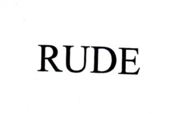 RUDE trademark logo